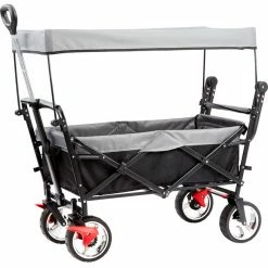 CAMPZ Premium Folding Handcart black/grey -Racks Sales campz premium folding waggon black grey 3