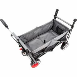 CAMPZ Premium Folding Handcart black/grey -Racks Sales campz premium folding waggon black grey 6
