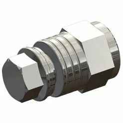 Croozer Axle Nut Adapter 3/8"x26 silver