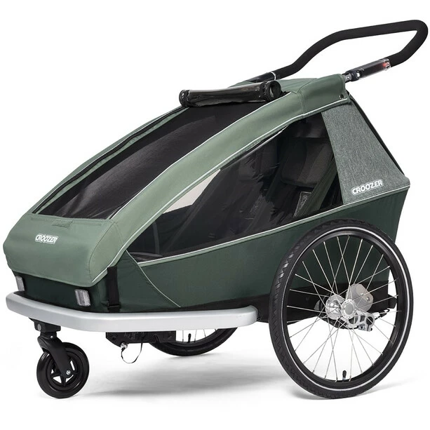 Croozer Kid Vaaya 2 Child Trailer jungle green 4 Croozer Kid Vaaya 2 Child Trailer jungle green - Image 2