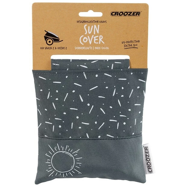 Croozer Suncover for Kid Vaaya 2 graphite blue/white 4 Croozer Suncover for Kid Vaaya 2 graphite blue/white - Image 2