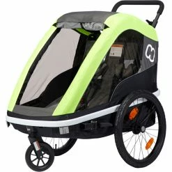 Hamax Avenida Bike Trailer incl. Bicycle Arm & Stroller Wheel lime -Racks Sales hamax avenida bike trailer lime 3