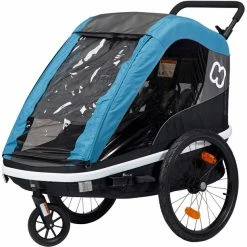 Hamax Avenida Bike Trailer incl. Bicycle Arm & Stroller Wheel petrol blue -Racks Sales hamax avenida bike trailer petrol blue 4