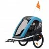 Hamax Avenida ONE Bike Trailer incl. Bicycle Arm & Stroller Wheel petrol blue -Racks Sales hamax avenida one bike trailer incl bicycle arm stroller wheel petrol blue 1
