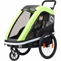 Hamax Avenida One Bike Trailer incl. Bicycle Arm & Stroller Wheel lime -Racks Sales hamax avenida one bike trailer lime 3