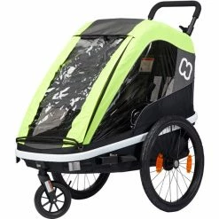 Hamax Avenida One Bike Trailer incl. Bicycle Arm & Stroller Wheel lime -Racks Sales hamax avenida one bike trailer lime 4