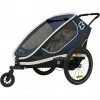 Hamax Outback Bike Trailer incl. Bicycle Arm & Stroller Wheel navy -Racks Sales hamax outback bike trailer navy 1