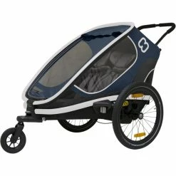 Hamax Outback Bike Trailer incl. Bicycle Arm & Stroller Wheel navy