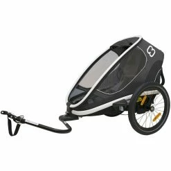 Hamax Outback One Bike Trailer incl. Bicycle Arm & Stroller Wheel grey