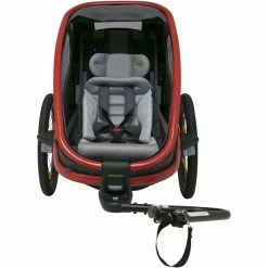 Hamax Outback One Bike Trailer incl. Bicycle Arm & Stroller Wheel red/charcoal -Racks Sales hamax outback one bike trailer red charcoal 4