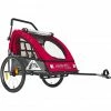 Red Cycling Products PRO Kids BikeTrailer Child Trailer red/grey -Racks Sales red cycling products pro kids biketrailer kinderanhaenger rot grau 1