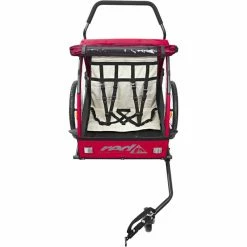 Red Cycling Products PRO Kids BikeTrailer Child Trailer red/grey -Racks Sales red cycling products pro kids biketrailer kinderanhaenger rot grau 3