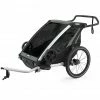 Thule Chariot Lite 2 Bike Trailer agave -Racks Sales thule chariot lite 2 bike trailer agave 1