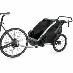 Thule Chariot Lite 2 Bike Trailer agave -Racks Sales thule chariot lite 2 bike trailer agave 3